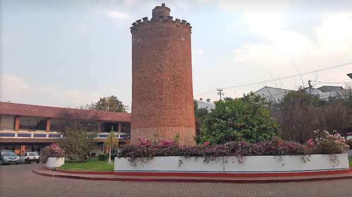 la entrada del salón