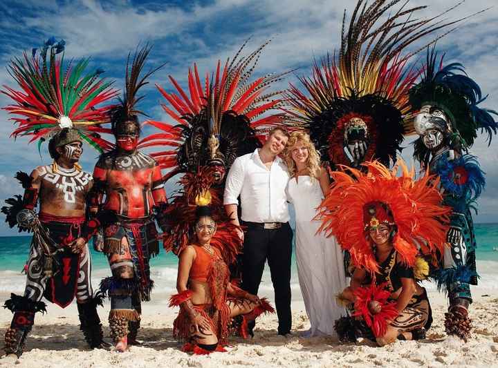 Wedding day in Tulum, Mexico