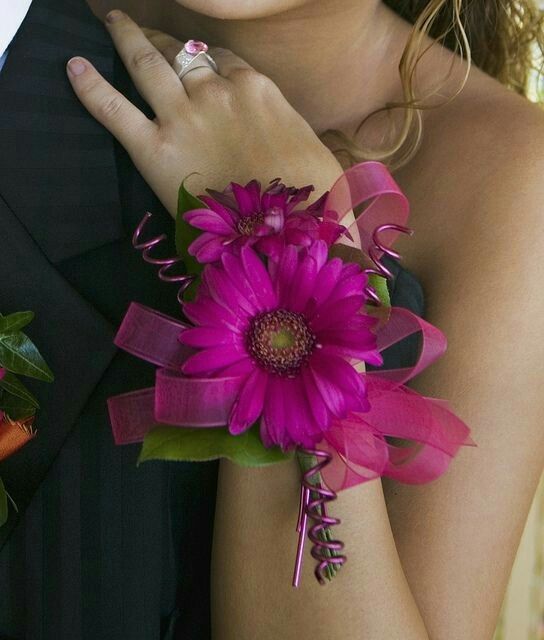 Pulseras con flores damas de honor - 1