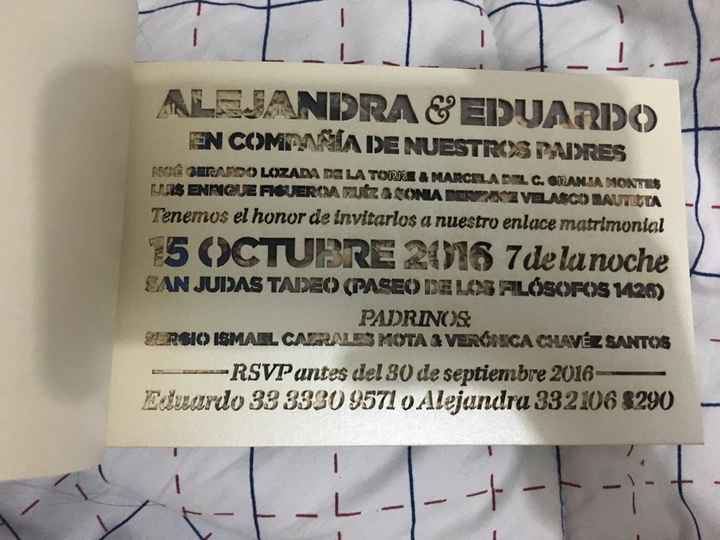 Aleluya! a 27 días por fin las invitaciones! - 3
