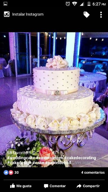 Pasteles con flores - 1