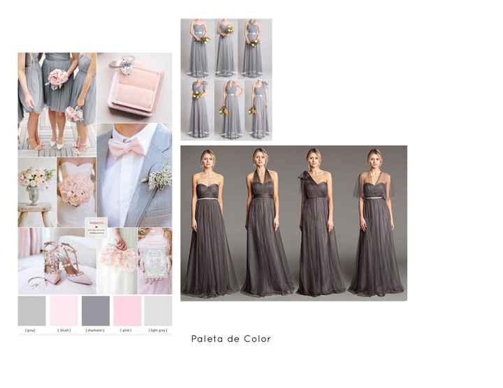Color de damas igual al de la boda? - 1