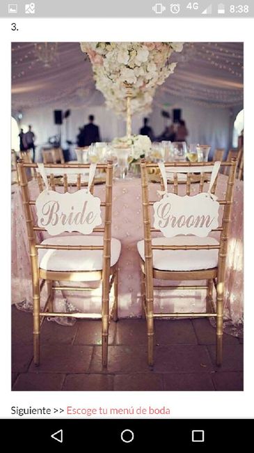 ¡Escoge tu mesa de novios! - 1