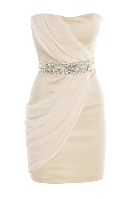 vestido con cristales cintura
