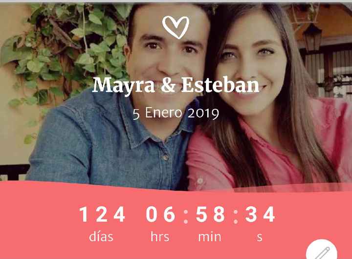 Una semana menos para la BODA 📆 ¡Comparte tu contador! - 1