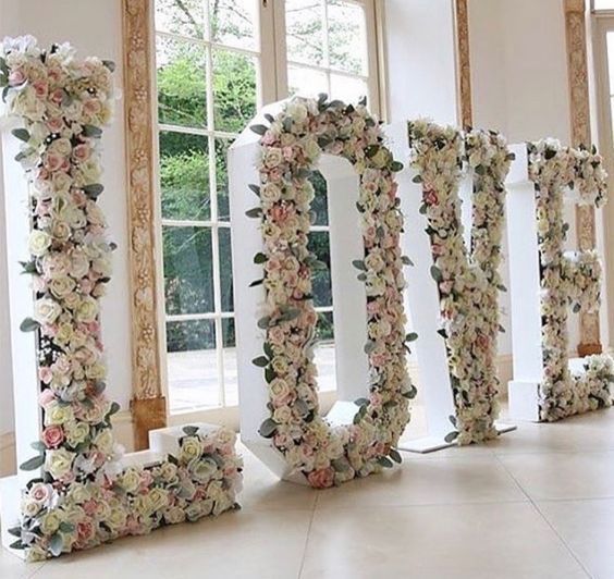 Letras con flores - 5