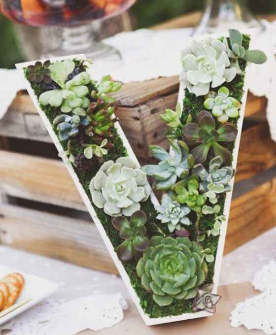 Letras con flores - 1