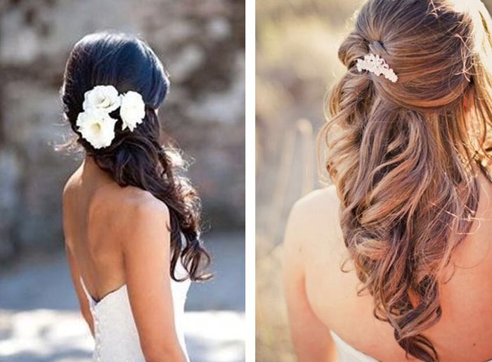 Peinados con tiara semirecogidos 11