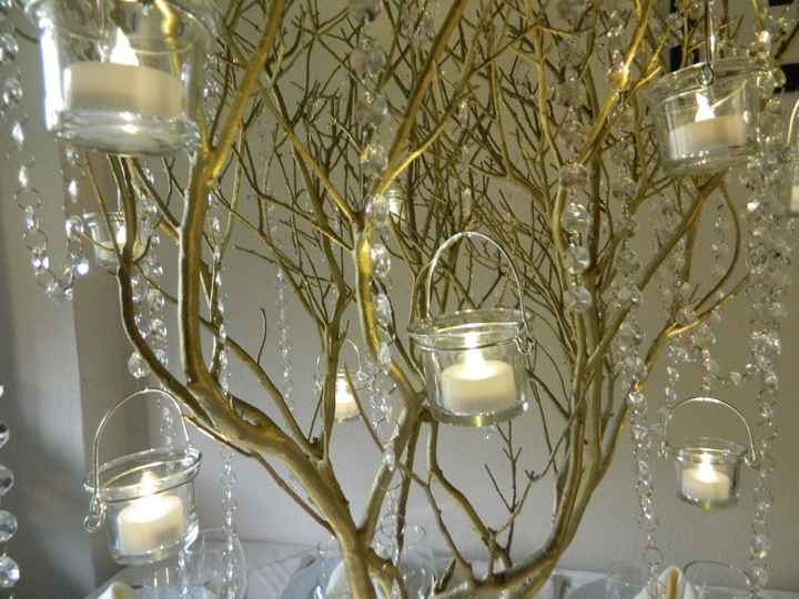 velas de led y cristalitos