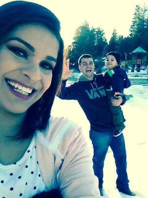 En la nieve con nuestro bebé