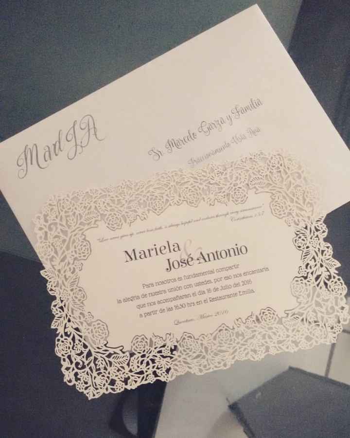 Invitacion de Laser Cortado