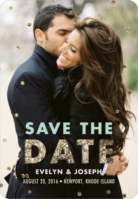 Save the Date...estilo Glam