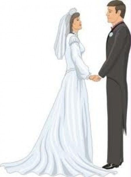 Novios viendose