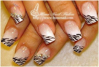 uñas animal print