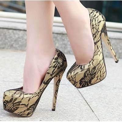 zapatillas con encaje