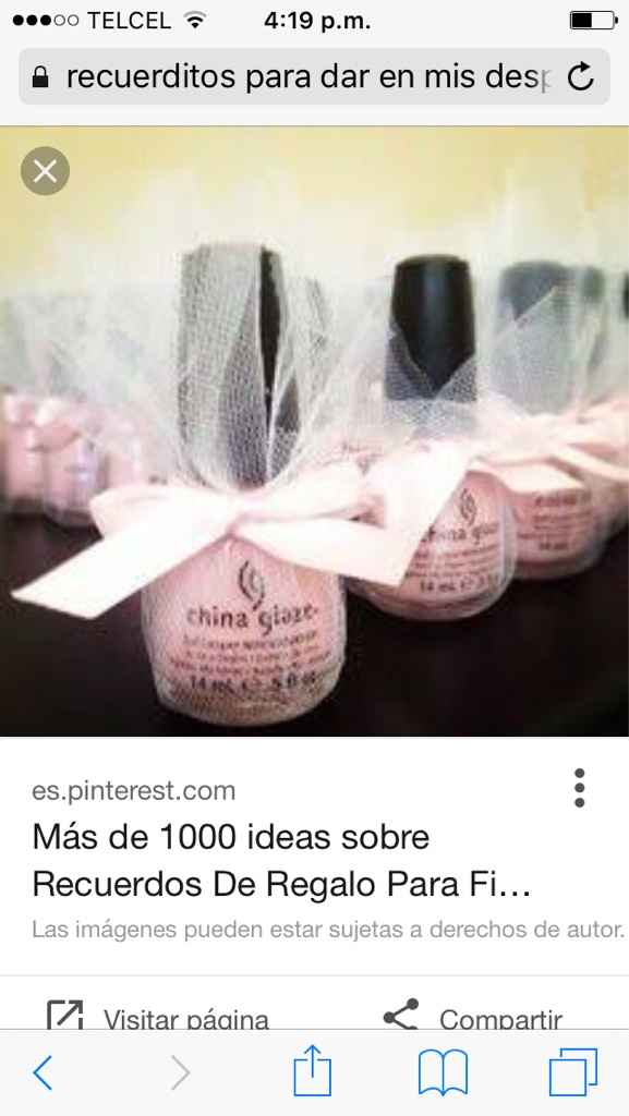 Mis recuerditos de despedida de soltera - 1