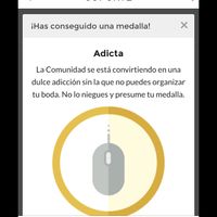 Medalla novia adicta - 1