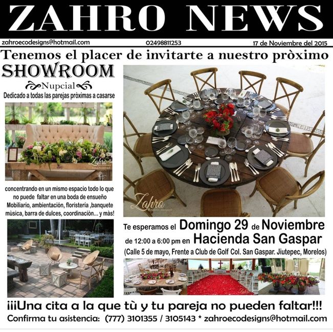 Invitación SHOWROOM