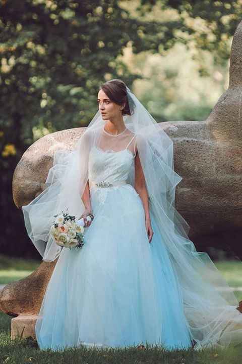 Vestido de novia azul !!
