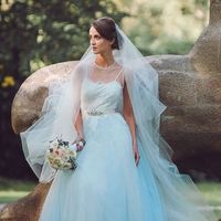 Vestido de novia azul !!