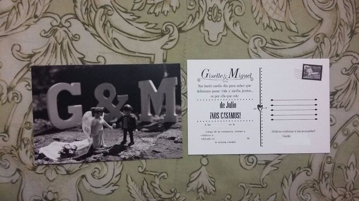 LAS INVITACIONES DE NUESTRA BODA!!!! 