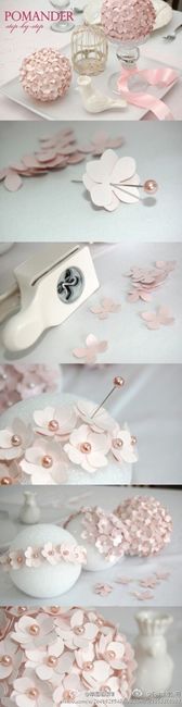 Idea bolitas de flores de papel y duda!  - 1