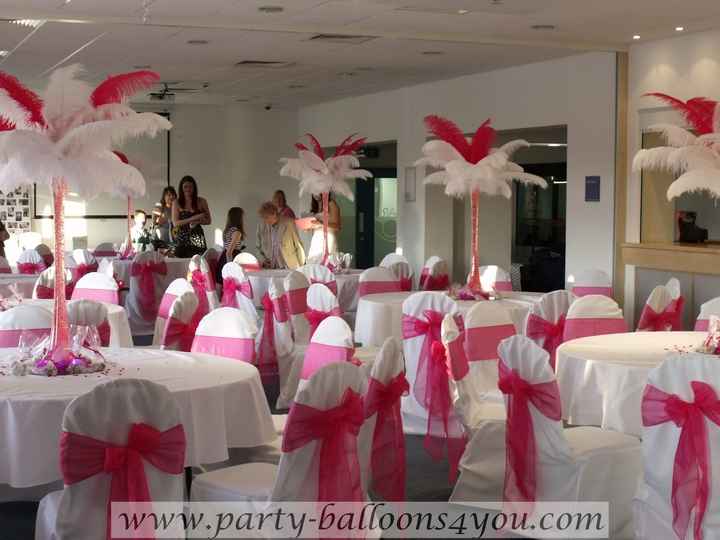 plumas decoración