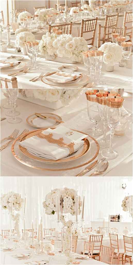 Decoraciones en dorado con blanco - 2
