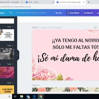 Hola!! Yo lo hice así, aún no se las entrego pero podría servirte, además, en canva hay muchas opcio
