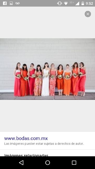 Solo novias en color naranja !! - 2