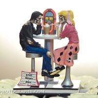 rockabilly cake topper
