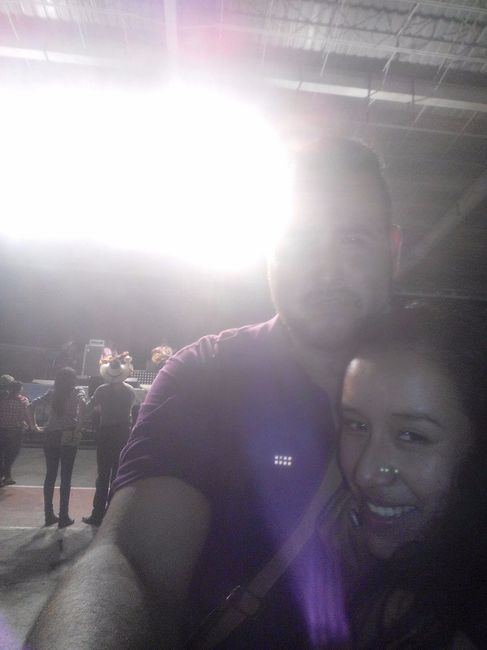 Nuestro primer baile norteño, juntos.