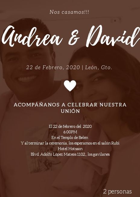Boda pospuesta - invitación digital 1