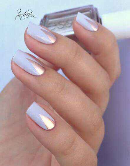 Ideas uñas blancas para el día B - 2