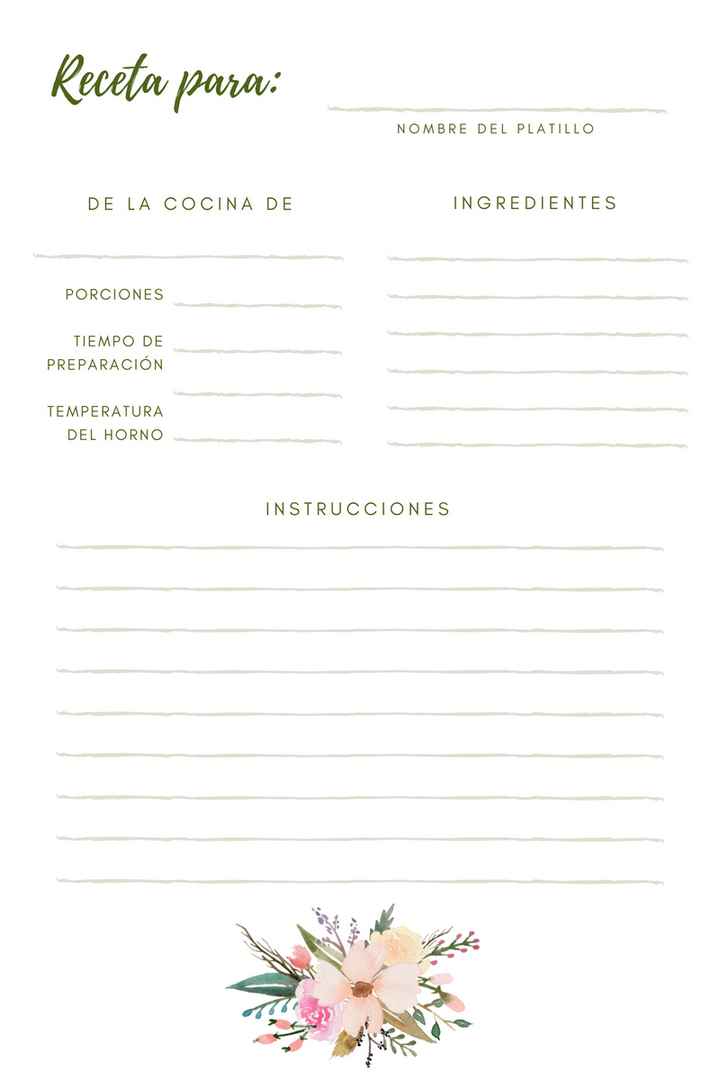 Tarjetas de receta