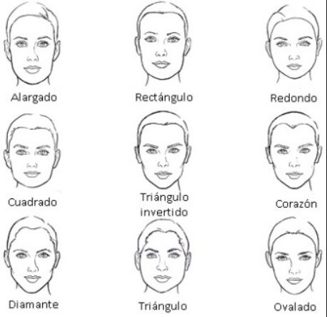 tipos de rostros