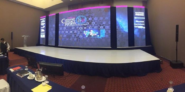 pista charol en tarima