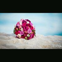 Ideas de boda en playa en azul rey - 2