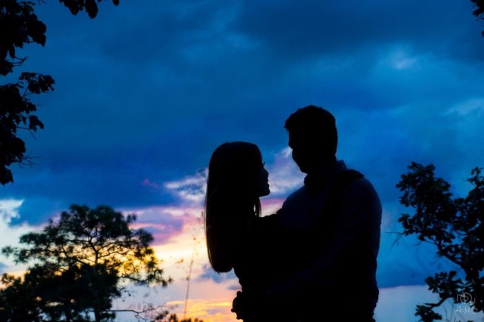 El y yo al atardecer!