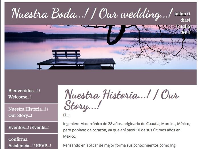 Mi web de boda