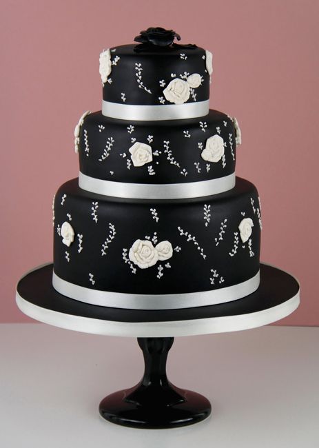 Pastel en negro para boda!