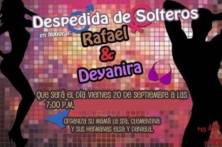 Invitacion despedida de solteros mixta