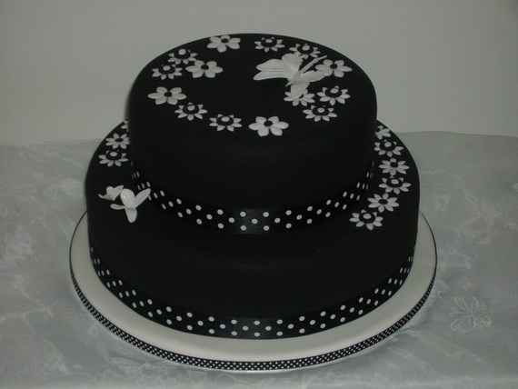 Pastel en negro para boda!