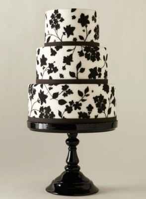 Pastel en negro para boda!