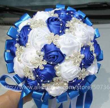 "combinaciones de colores en azul rey y perla" - 7