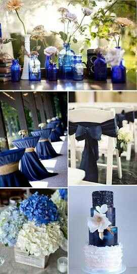 "combinaciones de colores en azul rey y perla" - 25