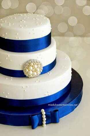 "combinaciones de colores en azul rey y perla" - 30