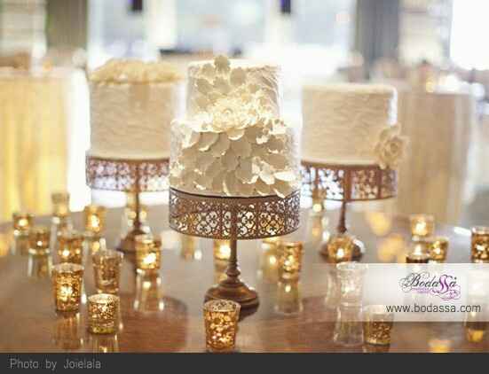 Combinaciones de colores en blanco y dorado - 37