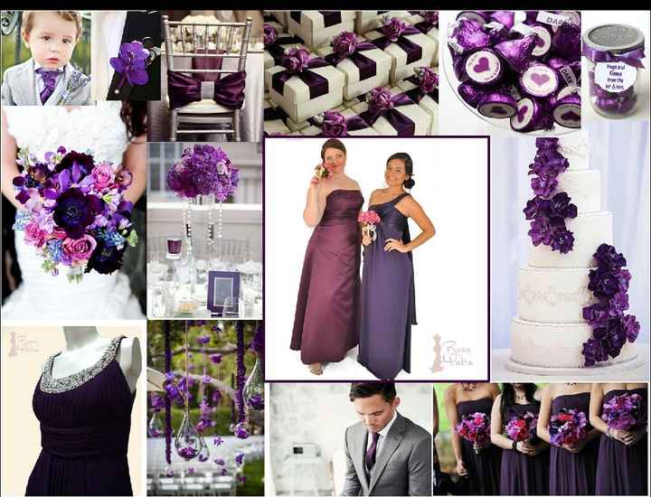 Combinaciones de colores en negro y morado - 3