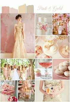 Combinación de colores "rosa y dorado" - 12